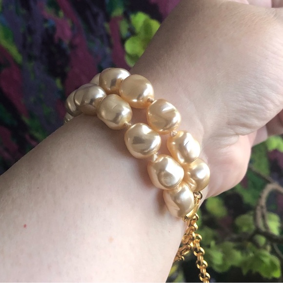 Madewell double strand cream faux pearl bracelet - Picture 5 of 6